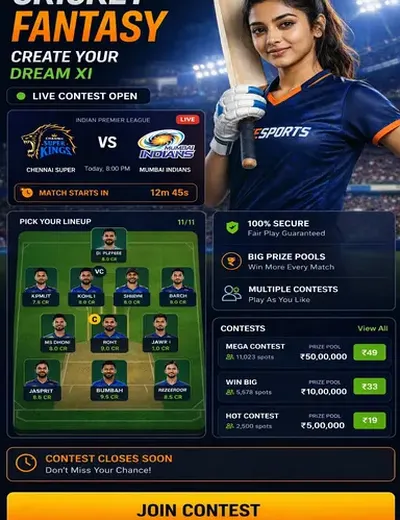 Newtechnology (new technology) fantasy cricket & matchday visual 3